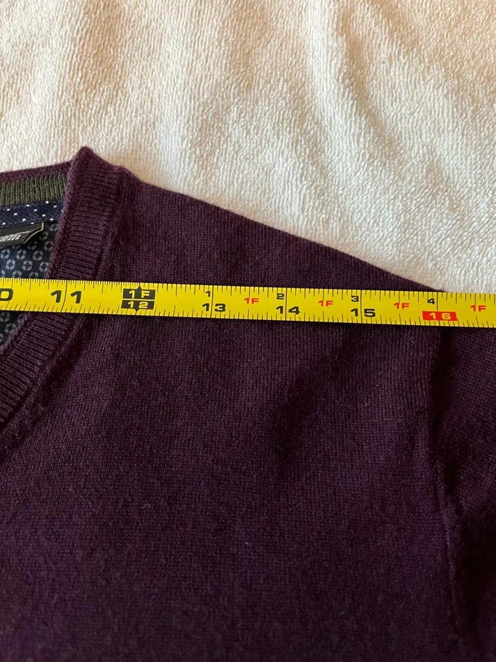 Ted Baker Men's V-Neck Sweater in Plum